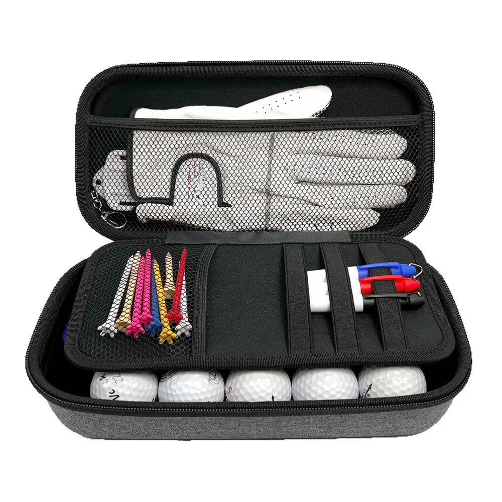 Golf Accessories Organizer Bag for Gloves Balls Tees Markers EVA Portable Storage Case