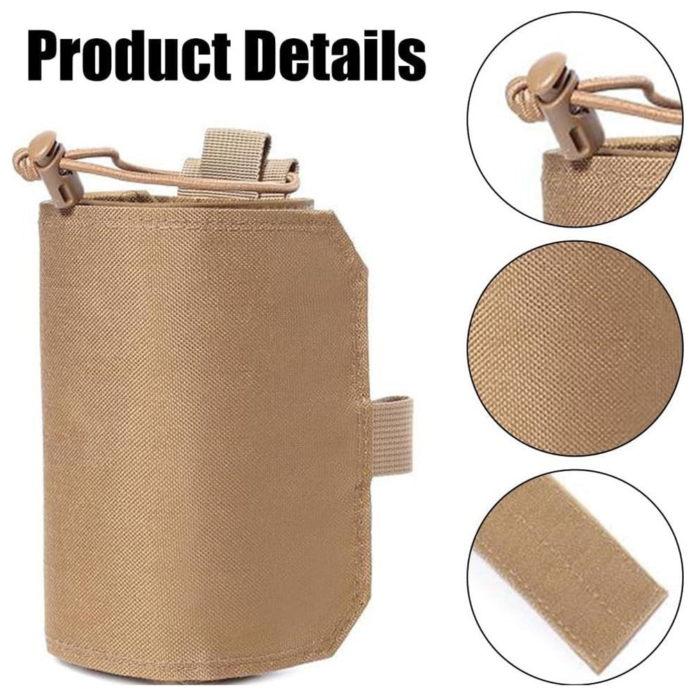 Adjustable Nylon MOLLE Waist Water Bottle Holder for Running Cycling Outdoor Kettle Carrier