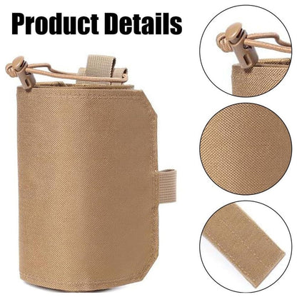 Adjustable Nylon MOLLE Waist Water Bottle Holder for Running Cycling Outdoor Kettle Carrier
