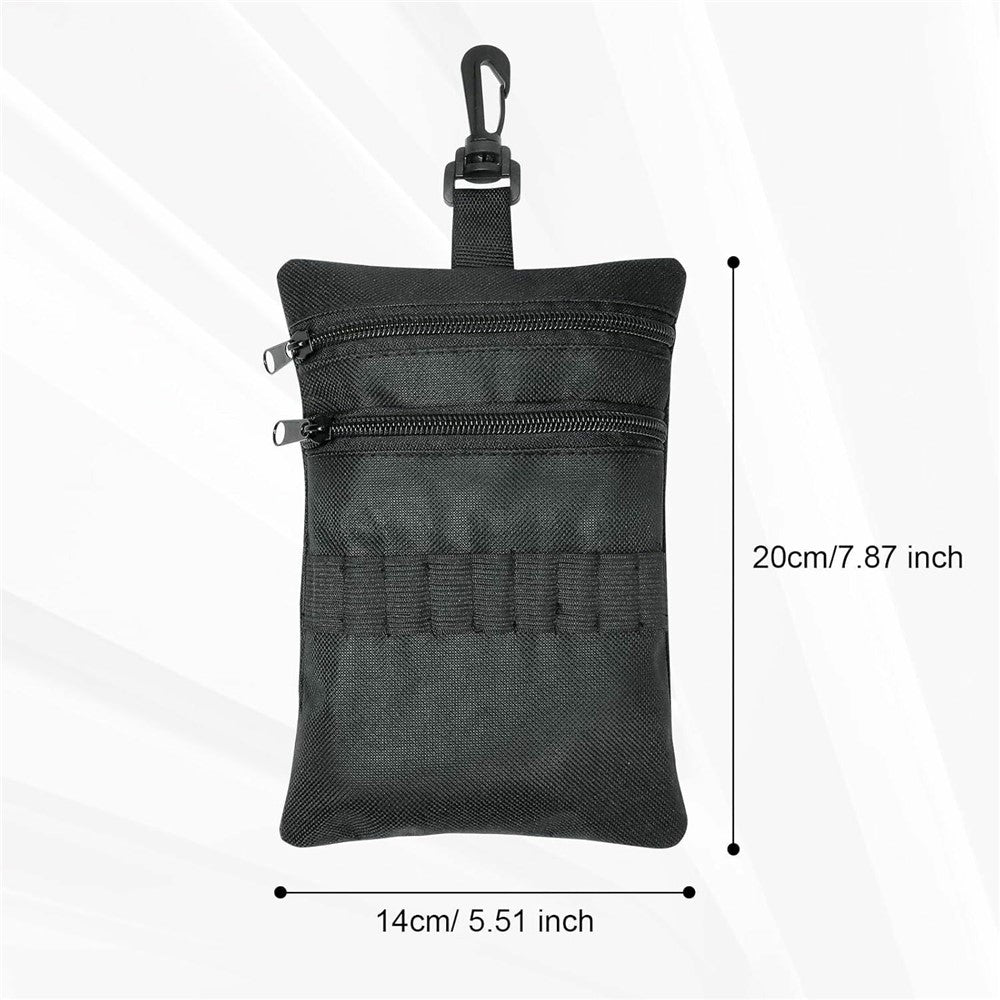 Golf Accessories Organizer Bag Oxford Fabric Waterproof Golf Ball Tee Holder Storage Pouch
