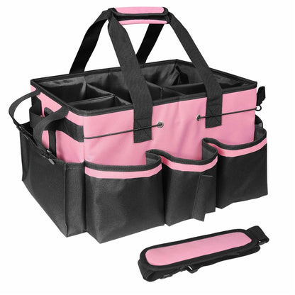 Portable Cleaning Caddy Organizer for Car Detailing Waterproof Storage Bag with Shoulder Strap