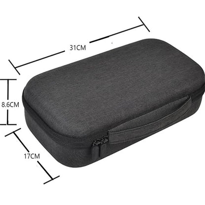 8 Compartments Sunglasses Case Hard EVA Portable Digital Storage Box with Handle