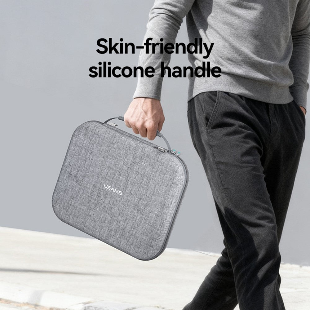 USAMS Jane08 Carrying Case for 14.6 Inch Laptops, Tablets Storage Bags EVA Hard Shell Sleeve with Plush Cushion / Shoulder Strap