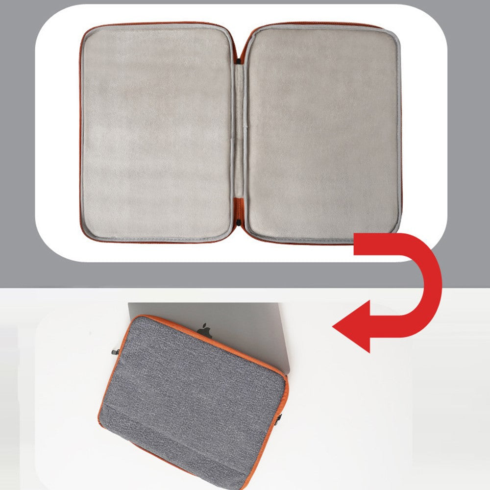 Laptop Case 13.3 inch Portable Laptop Sleeve Bag Waterproof Oxford Cloth Computer Sleeve with Front Pocket
