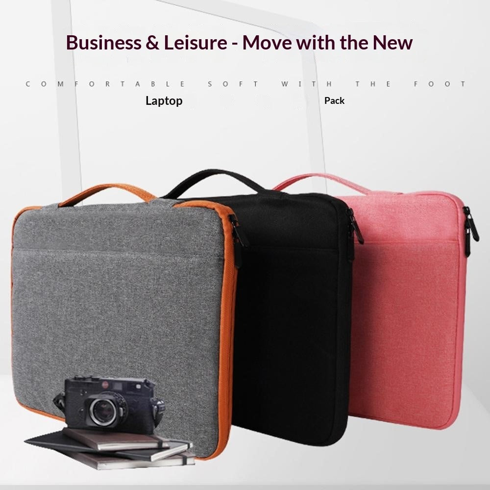Laptop Case 13.3 inch Portable Laptop Sleeve Bag Waterproof Oxford Cloth Computer Sleeve with Front Pocket