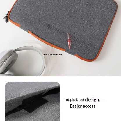 Laptop Case 14.1-15.4 inch Portable Laptop Sleeve Bag Waterproof Oxford Cloth Computer Sleeve with Front Pocket