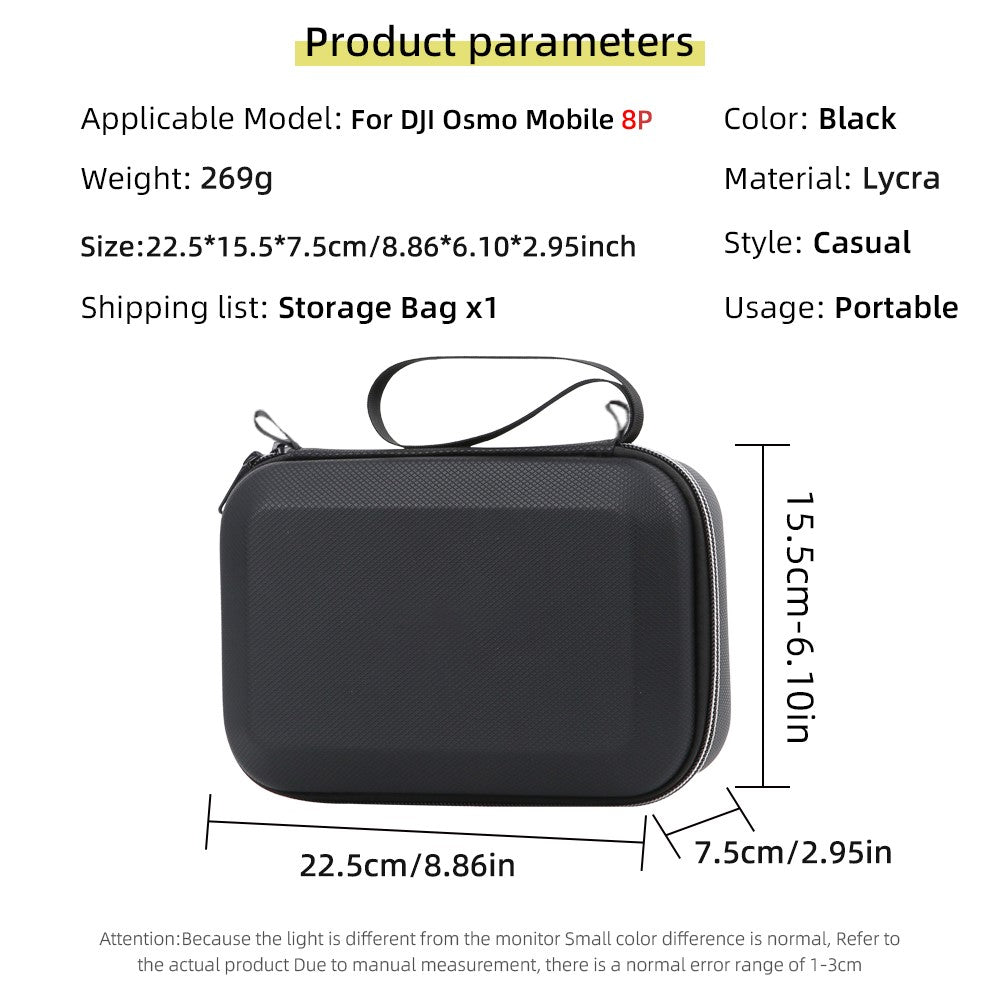 Storage Case for DJI Osmo Mobile 8P Portable Carrying Bag Lycra Hard Shell EVA Protective Cover