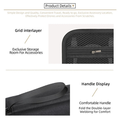Storage Case for DJI Osmo Mobile 8P Portable Travel Bag Lycra Material Shockproof Carrying Case with Shoulder Strap