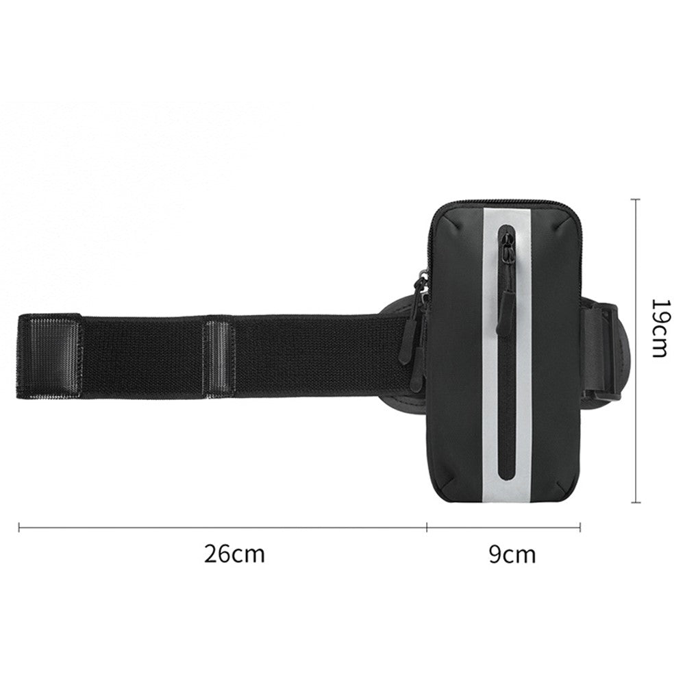 Oxford Fabric + Polyester Armband Phone Pouch Lightweight Cell Phones Bag for Outdoor Cycling