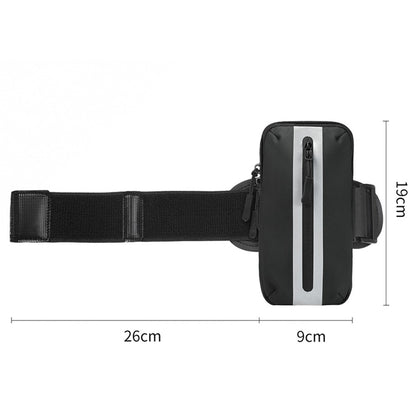 Oxford Fabric + Polyester Armband Phone Pouch Lightweight Cell Phones Bag for Outdoor Cycling