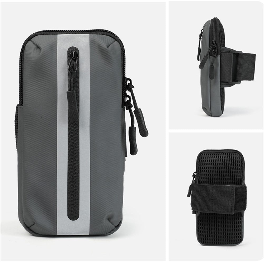 Oxford Fabric + Polyester Armband Phone Pouch Lightweight Cell Phones Bag for Outdoor Cycling