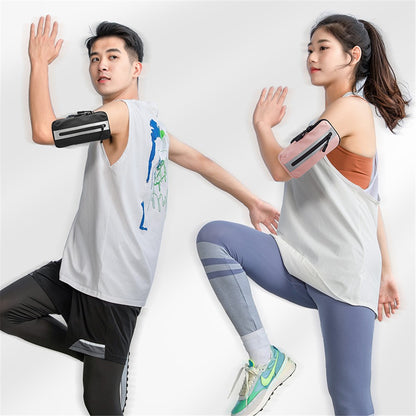 Oxford Fabric + Polyester Armband Phone Pouch Lightweight Cell Phones Bag for Outdoor Cycling