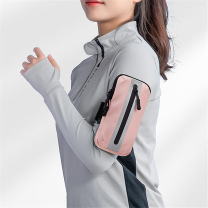 Oxford Fabric + Polyester Armband Phone Pouch Lightweight Cell Phones Bag for Outdoor Cycling