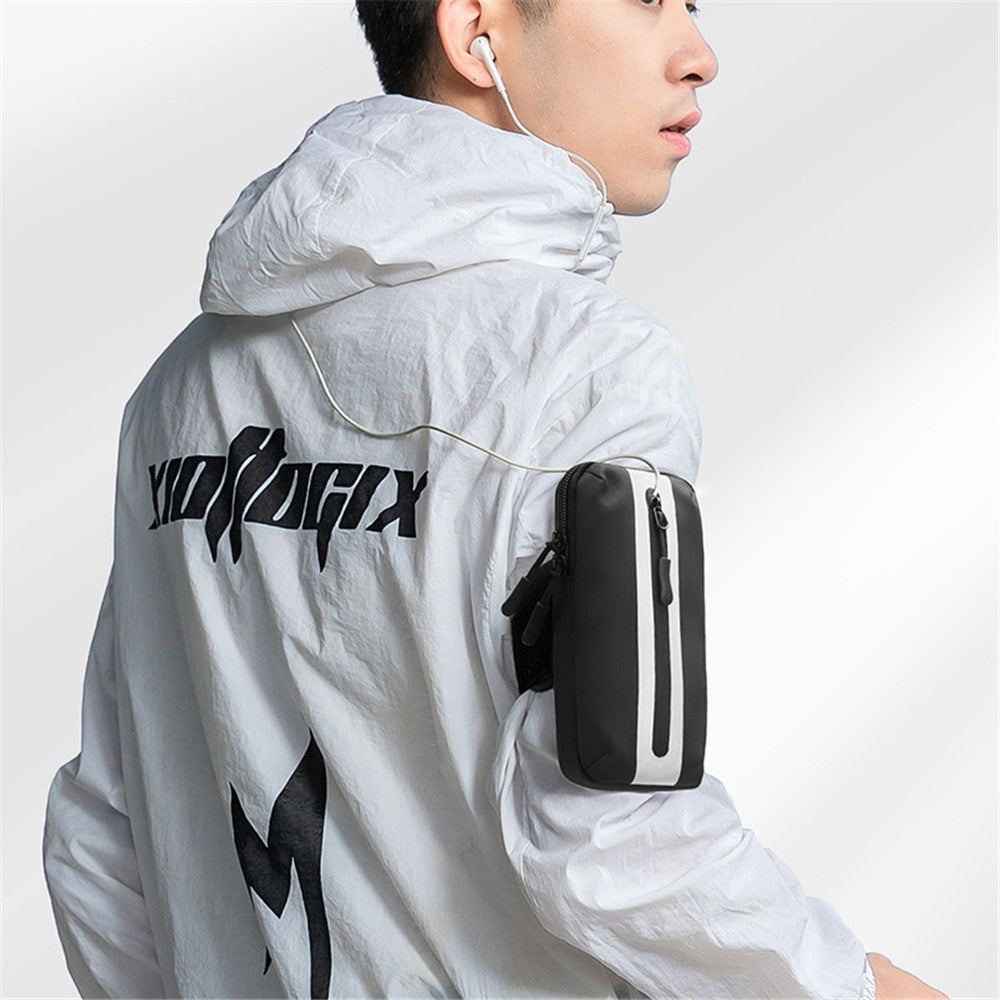 Oxford Fabric + Polyester Armband Phone Pouch Lightweight Cell Phones Bag for Outdoor Cycling