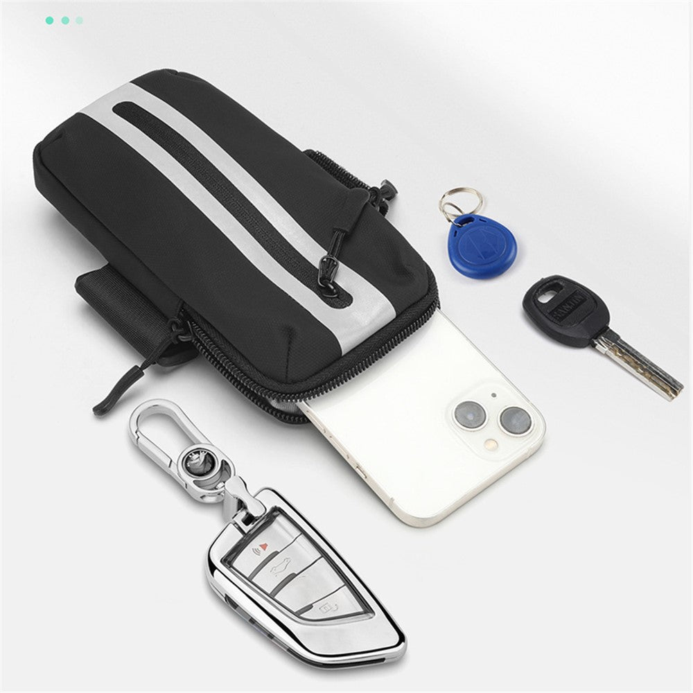 Oxford Fabric + Polyester Armband Phone Pouch Lightweight Cell Phones Bag for Outdoor Cycling