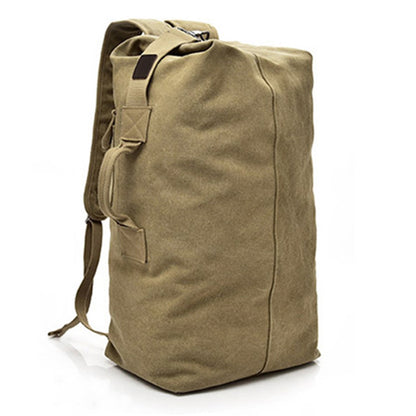 Super Large Canvas Travel Backpack Hiking Camping Rucksack Notebook Computer Laptop Shoulders Bag, Size: L