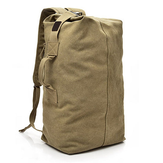 Super Large Canvas Travel Backpack Hiking Camping Rucksack Notebook Computer Laptop Shoulders Bag, Size: L