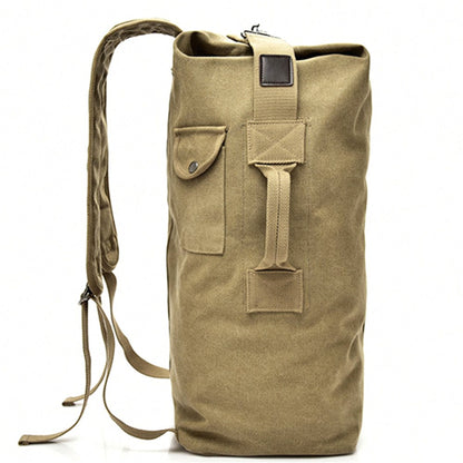 Super Large Canvas Travel Backpack Hiking Camping Rucksack Notebook Computer Laptop Shoulders Bag, Size: L