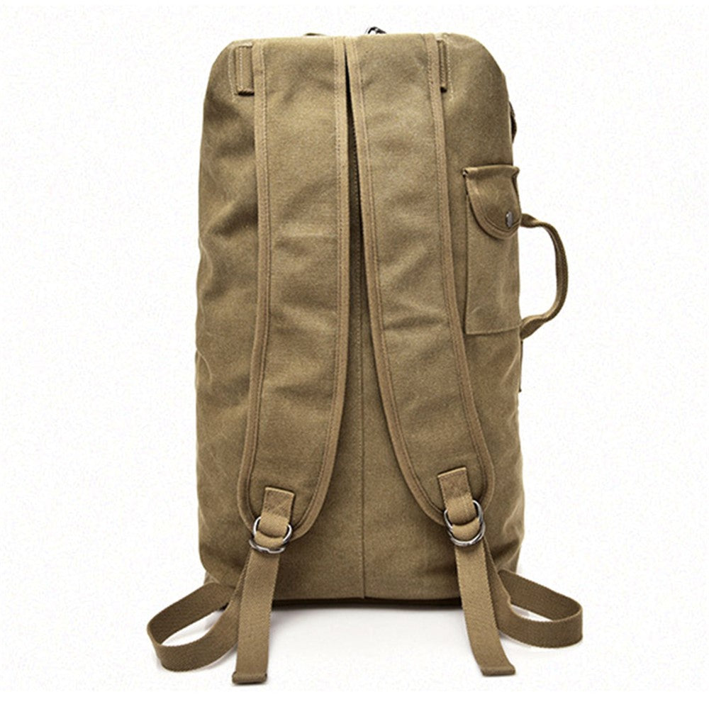 Super Large Canvas Travel Backpack Hiking Camping Rucksack Notebook Computer Laptop Shoulders Bag, Size: L