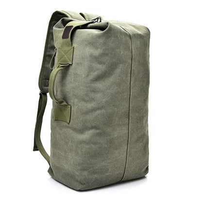 Super Large Canvas Travel Backpack Hiking Camping Rucksack Notebook Computer Laptop Shoulders Bag, Size: L