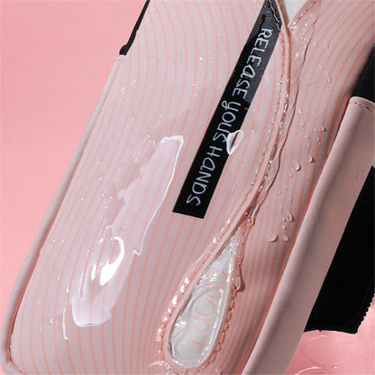 Cell Phone Armband for 6.8'' Phone PU Leather + Polyester Sweatproof Sports Arm Pouch Bag with Adjustable Elastic Band