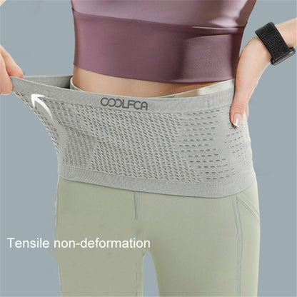 COOLFCA Outdoor Running Anti-Slip Waist Bag Breathable Elastic Phone Pouch, Size: 14x60cm, for 50-90cm Waist