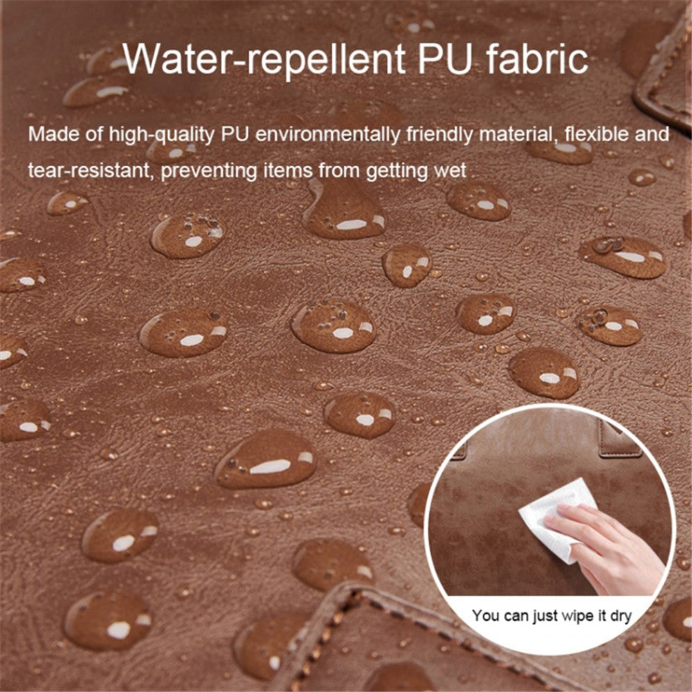 PU Leather Men Suit Storage Bag Large Capacity Waterproof Travel Luggage Tote Crossbody Bag