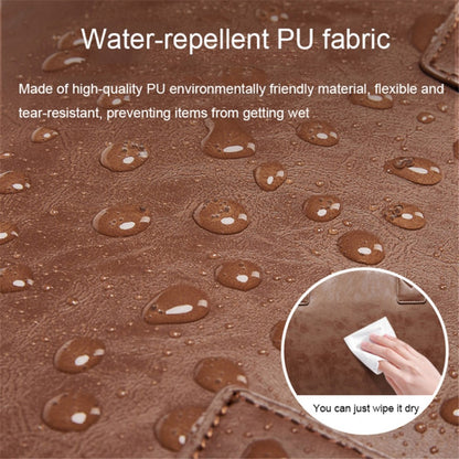 PU Leather Men Suit Storage Bag Large Capacity Waterproof Travel Luggage Tote Crossbody Bag