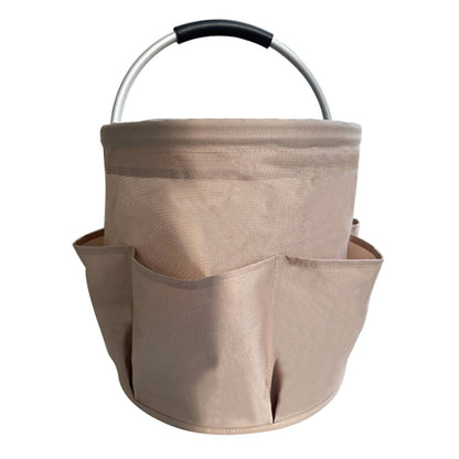 WD3-132 Foldable Storage Basket Oxford Cloth Portable Carrying Basket for Beach Picnic Gardening Tool