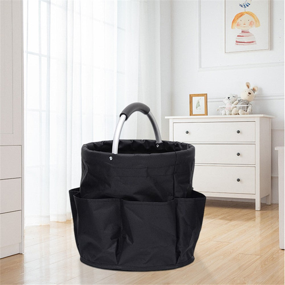 WD3-132 Foldable Storage Basket Oxford Cloth Portable Carrying Basket for Beach Picnic Gardening Tool