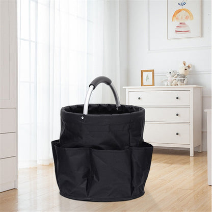 WD3-132 Foldable Storage Basket Oxford Cloth Portable Carrying Basket for Beach Picnic Gardening Tool