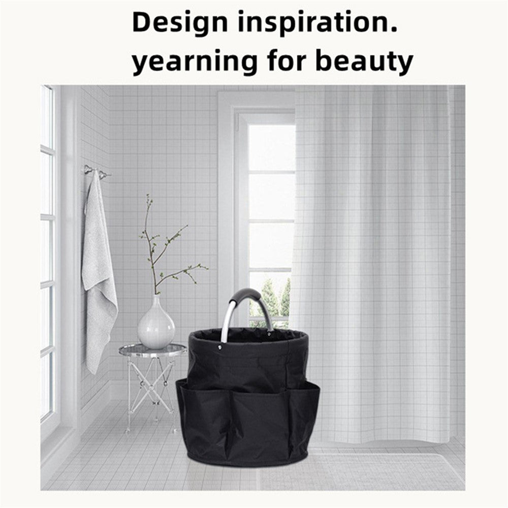 WD3-132 Foldable Storage Basket Oxford Cloth Portable Carrying Basket for Beach Picnic Gardening Tool