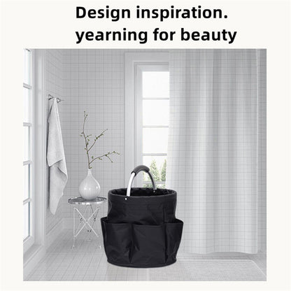 WD3-132 Foldable Storage Basket Oxford Cloth Portable Carrying Basket for Beach Picnic Gardening Tool