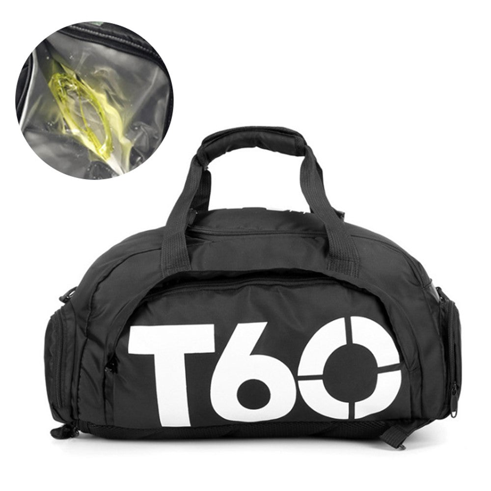 Women Sports Gym Bag with Wet Pocket, Shoes Compartment Yoga Fitness Workout Shoulder Bag