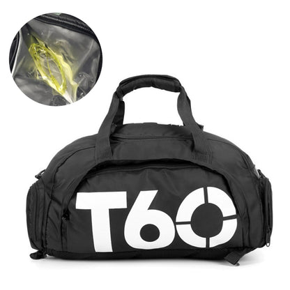 Women Sports Gym Bag with Wet Pocket, Shoes Compartment Yoga Fitness Workout Shoulder Bag