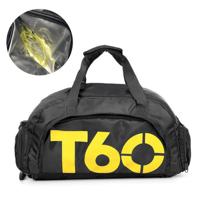 Women Sports Gym Bag with Wet Pocket, Shoes Compartment Yoga Fitness Workout Shoulder Bag