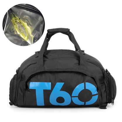 Women Sports Gym Bag with Wet Pocket, Shoes Compartment Yoga Fitness Workout Shoulder Bag