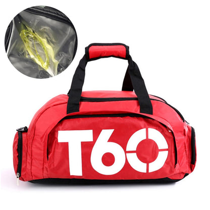 Women Sports Gym Bag with Wet Pocket, Shoes Compartment Yoga Fitness Workout Shoulder Bag