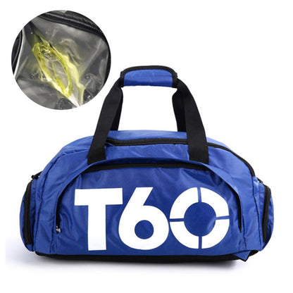 Women Sports Gym Bag with Wet Pocket, Shoes Compartment Yoga Fitness Workout Shoulder Bag