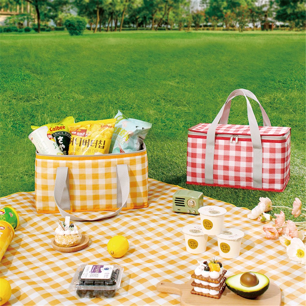 Outdoor Picnic Bag Thickened Aluminum Film 600D Oxford Cloth Insulation Food Drink Storage Bag
