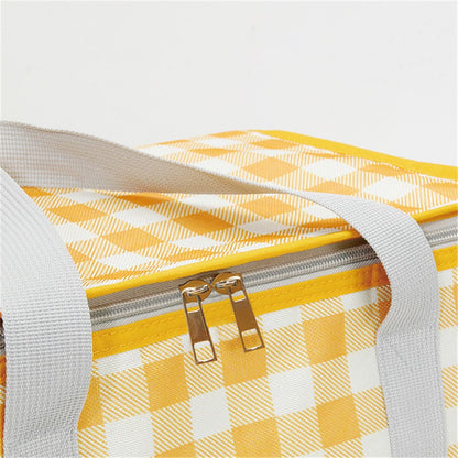 Outdoor Picnic Bag Thickened Aluminum Film 600D Oxford Cloth Insulation Food Drink Storage Bag