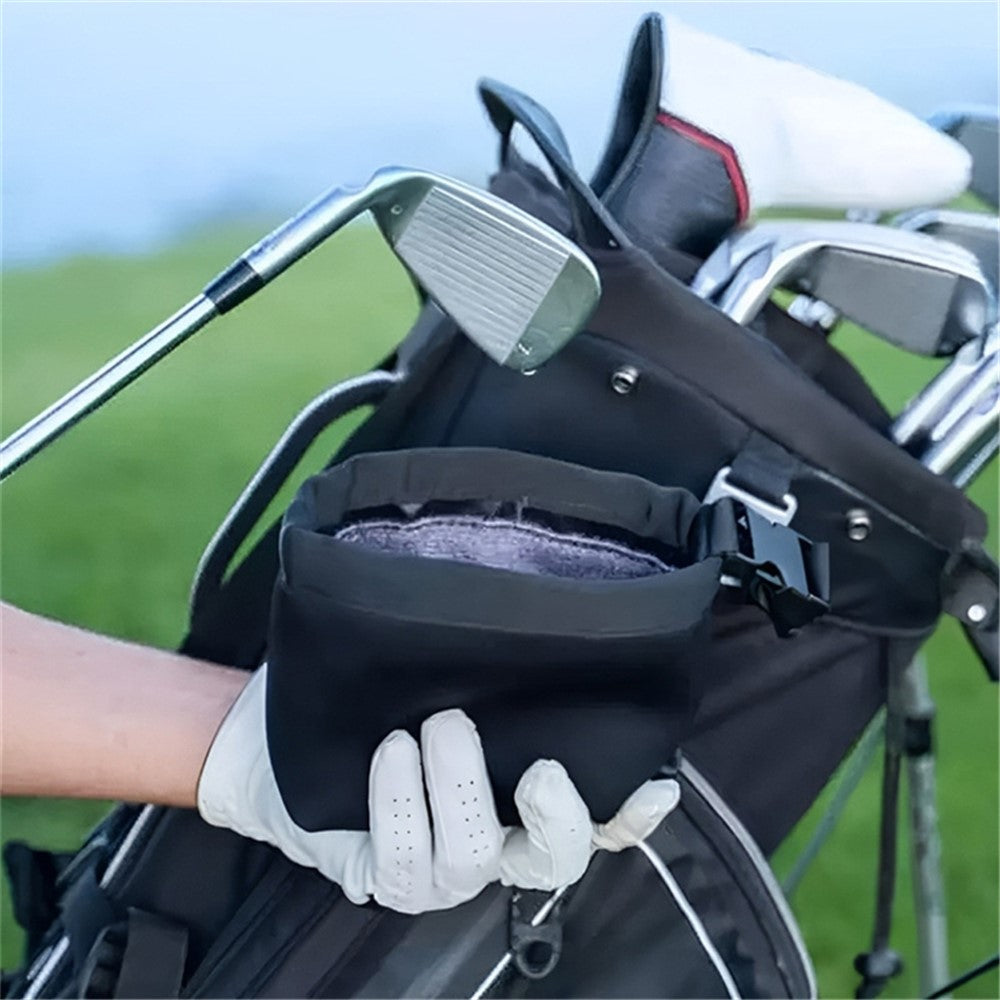 Golf Club Ball Waterproof Cleaning Bag Golf Club Groove Cleaner with Detachable Buckle