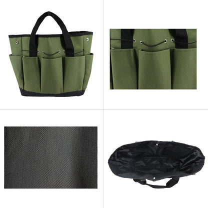 KG0006 Multiple Pockets Gardening Tool Storage Bag Oxford Cloth Gardener Carry Bag Tote Bag