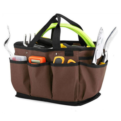 KG0050 Gardening Tool Storage Bag Oxford Cloth Multiple Pockets Plant Tool Kit Tote