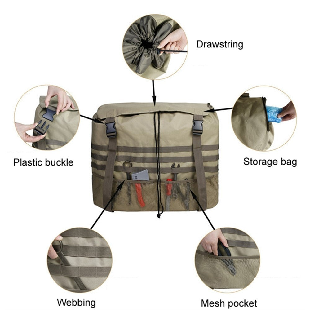 Off-Road Car Spare Tyre Hanging Bag Storage Bag Outdoor Oxford Cloth Backpack