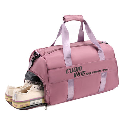 Large Capacity Oxford Cloth Waterproof Fitness Tote Crossbody Bag Travel Luggage Bag