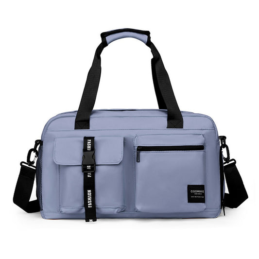 Dry Wet Separation Gym Bag Waterproof Oxford Cloth Travel Tote Bag with Shoes Compartment