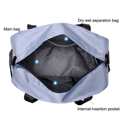 Dry Wet Separation Gym Bag Waterproof Oxford Cloth Travel Tote Bag with Shoes Compartment