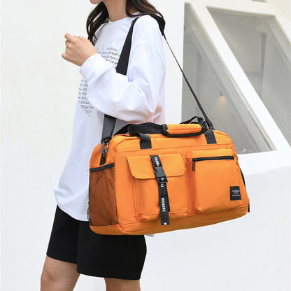Dry Wet Separation Gym Bag Waterproof Oxford Cloth Travel Tote Bag with Shoes Compartment