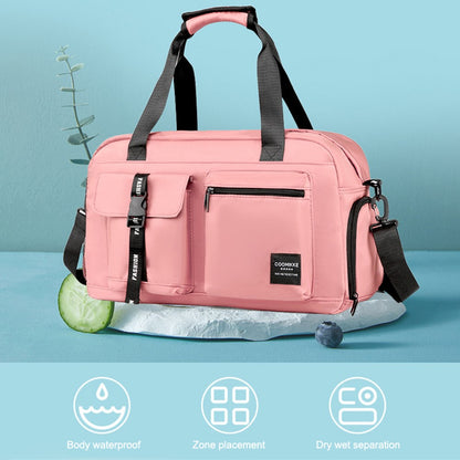 Dry Wet Separation Gym Bag Waterproof Oxford Cloth Travel Tote Bag with Shoes Compartment